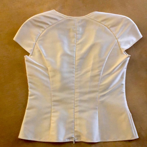 Beautiful fit satin blouse made by Sam Kori George .size 6 one an only - Picture 2 of 3